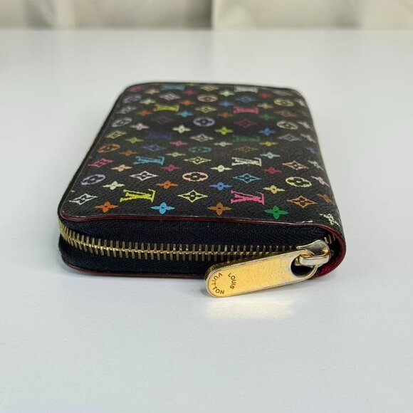 Louis Vuitton Black Multicolor Wallet with Colorful Monogram Design - Picture 4 of 8